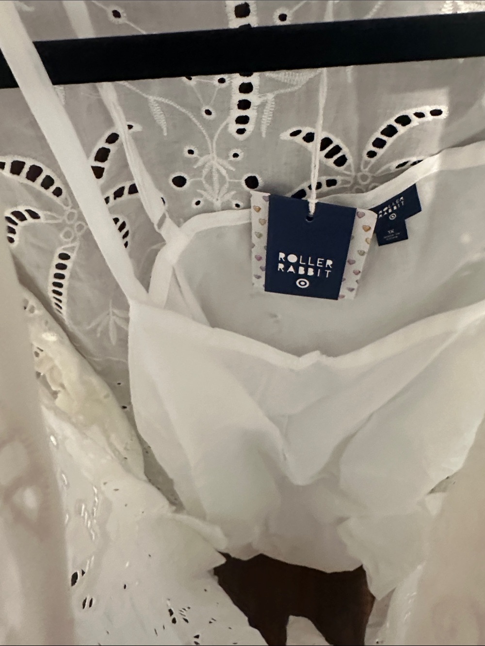 Roller Rabbit White Eyelet Button-Up Dress - Picture 8 of 9